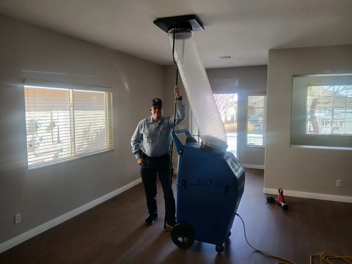 Professional Dryer Vent Cleaning work inside a Jacinto City home